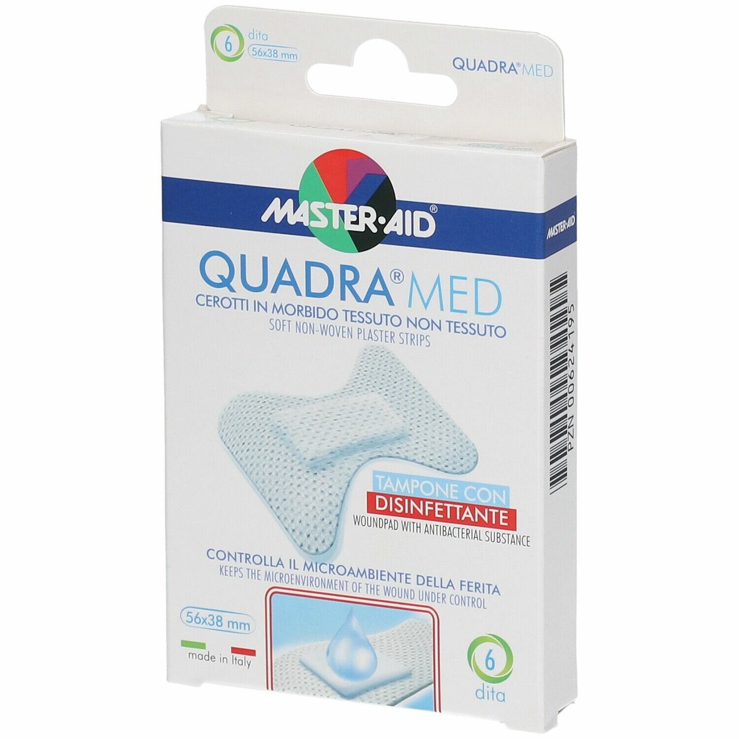 Cerotto master-aid quadra dermoattivo dita 6 pezzi