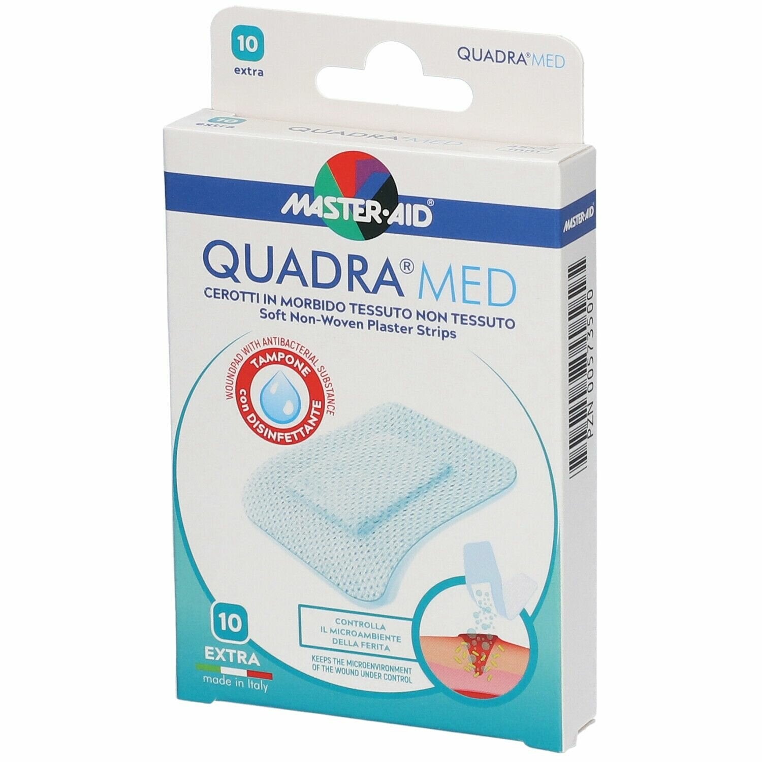 Cerotto master-aid quadra dermoattivo extra 10 pezzi