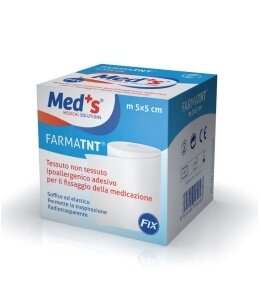 Cerotto meds farmatnt tessuto non tessuto fix ipoallergenicoadesivo 250x5cm