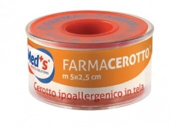 Cerotto meds ipoallergenico tela 500x2,5 cm ssr