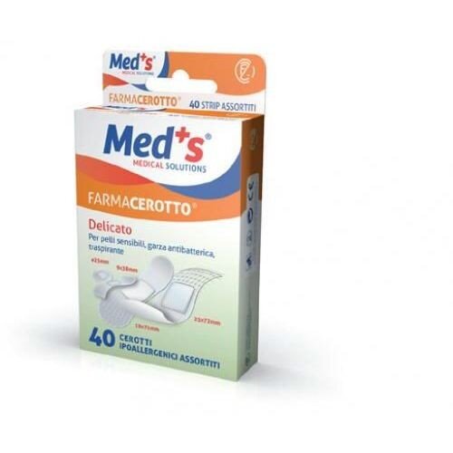 Cerotto meds strips delicato tessuto non tessuto assortiti 40 pezzi