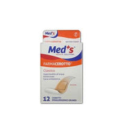 Cerotto meds strips poliuretano ipoallergenico classico grande 12 pezzi