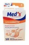 Cerotto meds strips tela ipoallergenico elasticizzato assortiti 10 pezzi