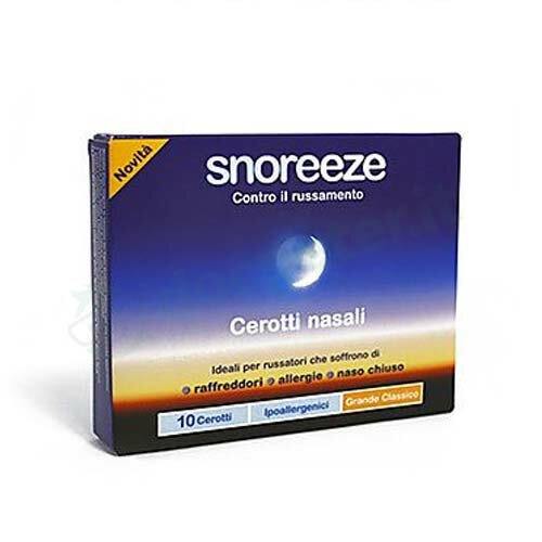 Cerotto nasale snoreeze classico large 10 pezzi