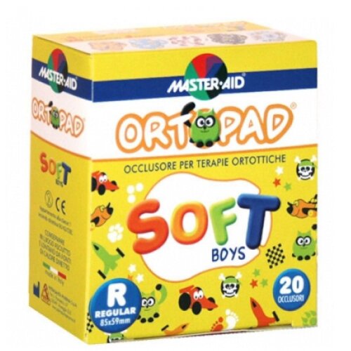Cerotto oculare per ortottica ortopad soft boys regular 20 pezzi
