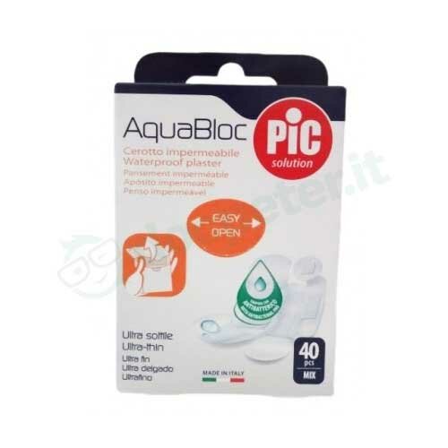 Cerotto pic aquabloc mix antibatterico 40 pezzi