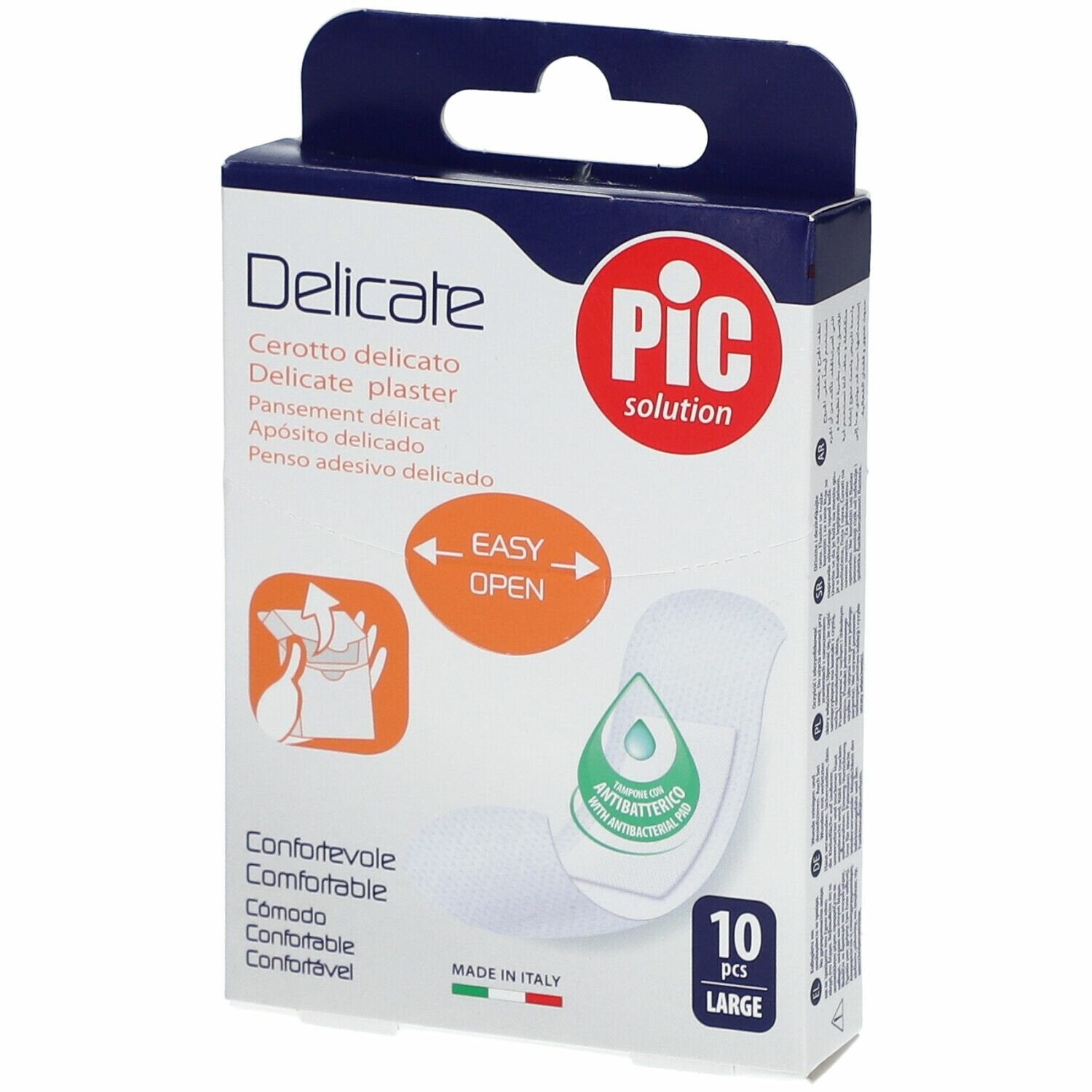 Cerotto pic delicate 25x72 mm antibatterico 10 pezzi