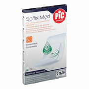 Cerotto pic soffix med in tnt con tampone centrale assorbente sterile monouso 10x12 cm antibatterico 5 pezzi