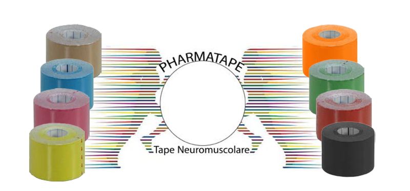 Cerotto tape neuromuscolare 5x5 azzurro 1 pezzo