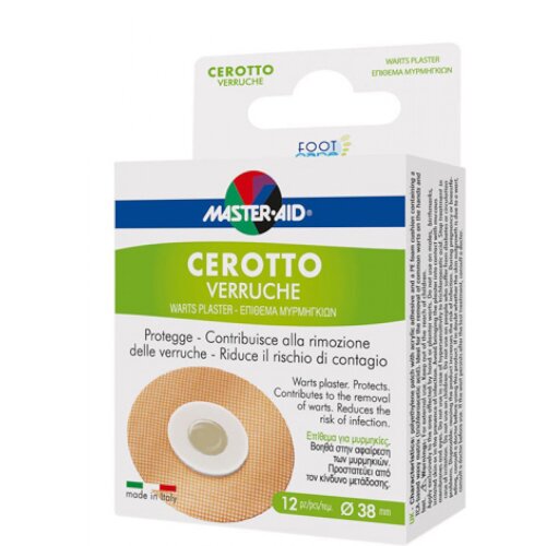 Cerotto verruche master aid footcare 12 pezzi