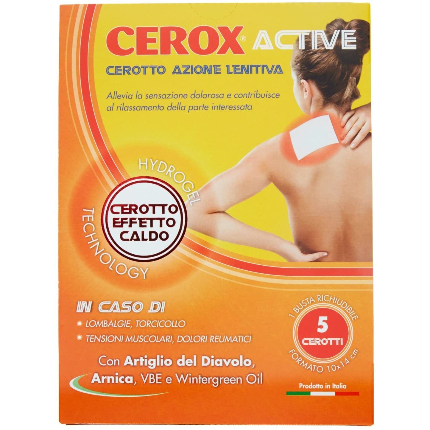 Cerox active cerotto azione lenitiva 5 pezzi