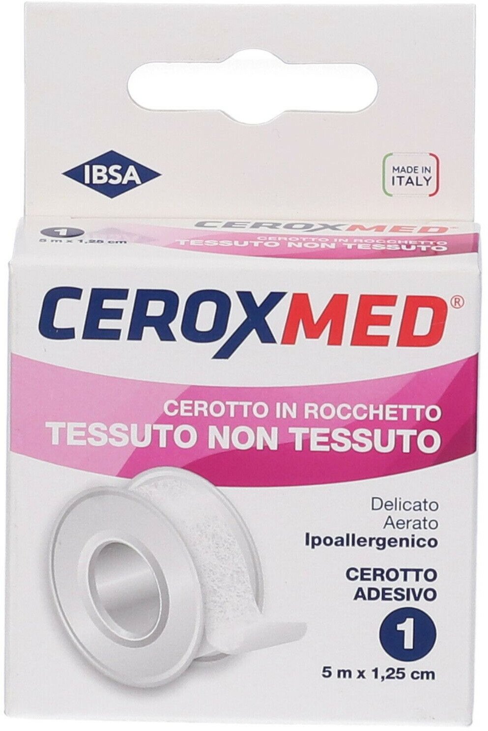 Ceroxmed Cerotto in Rocchetto TNT m 5x1,25 cm
