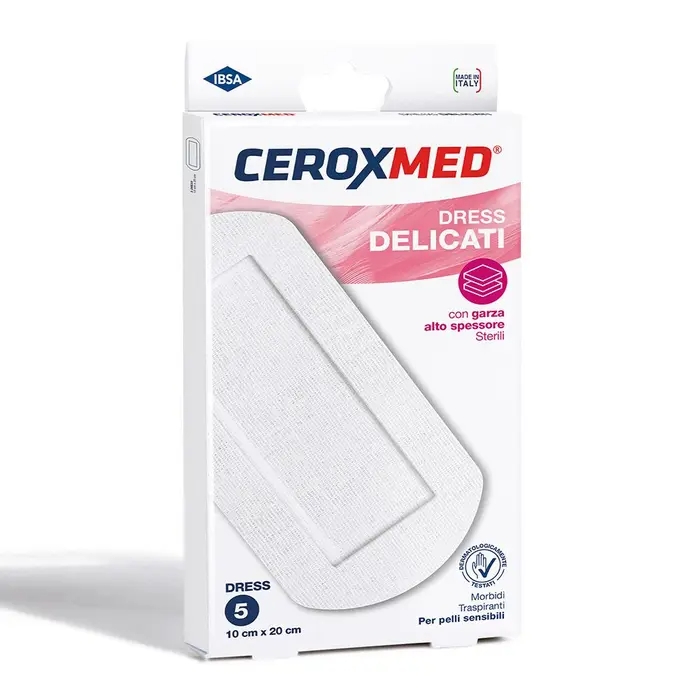 Ceroxmed Compresse Dress Cerotti Delicati 10x20cm 5 Pezzi