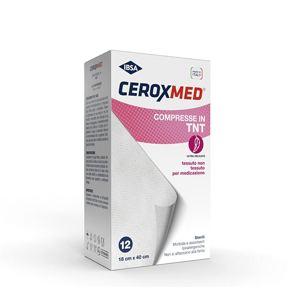 Ceroxmed Garza Compressa Tessuto Non Tessuto 18x40cm 12 Pezzi