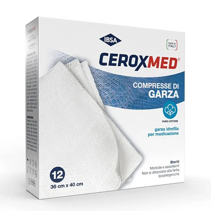 Ceroxmed Garza Idrofila 36x40cm 12 Pezzi
