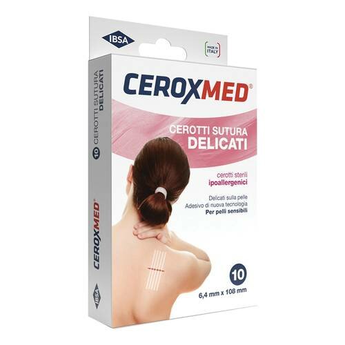 Ceroxmed Sensitive Cerotto Sutura 6,4x108 mm 10 Pezzi