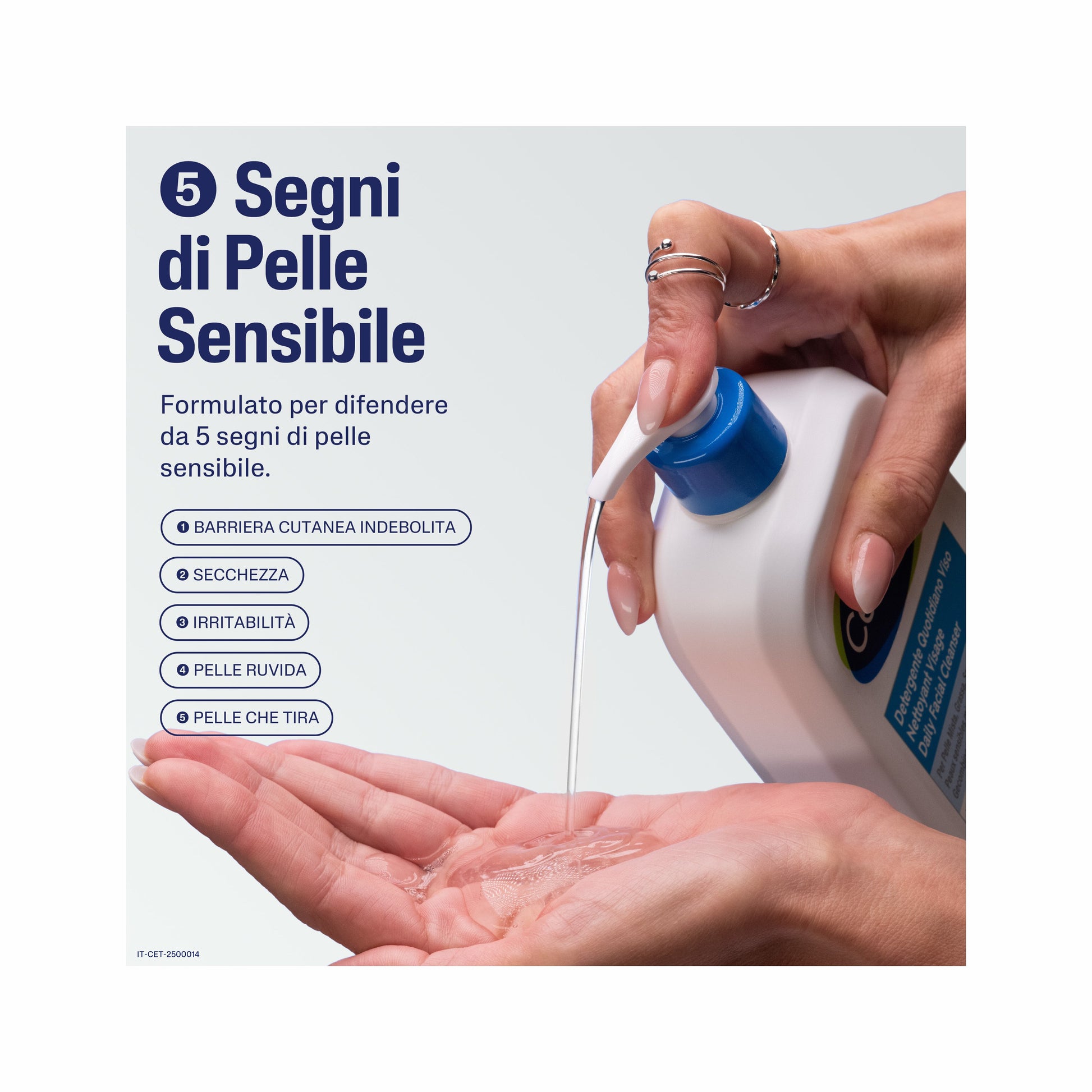 Cetaphil Detergente Quotidiano Viso Pelle Mista Grassa 470ml