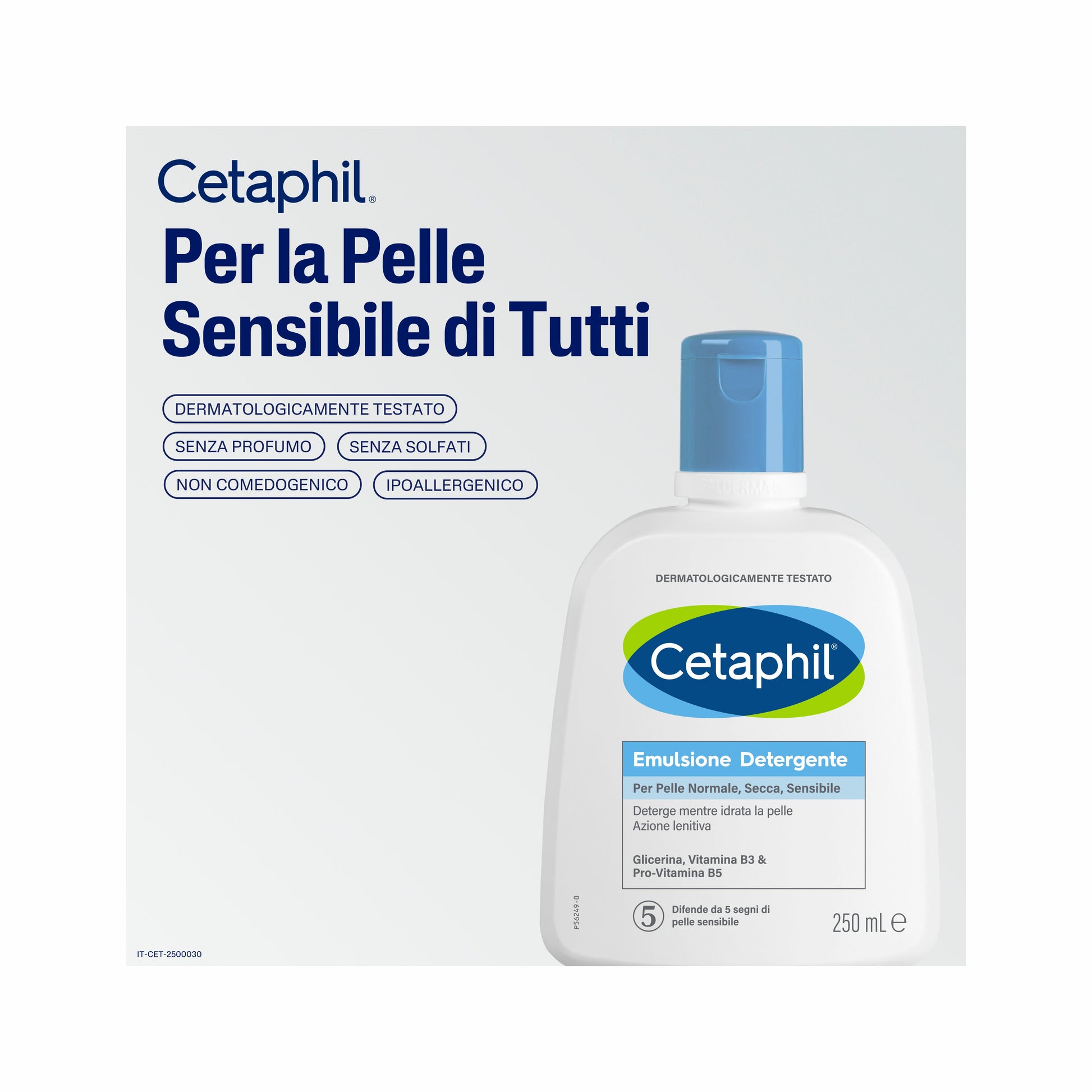 Cetaphil Emulsione Detergente Fluido Viso Corpo Idratante 250 ml
