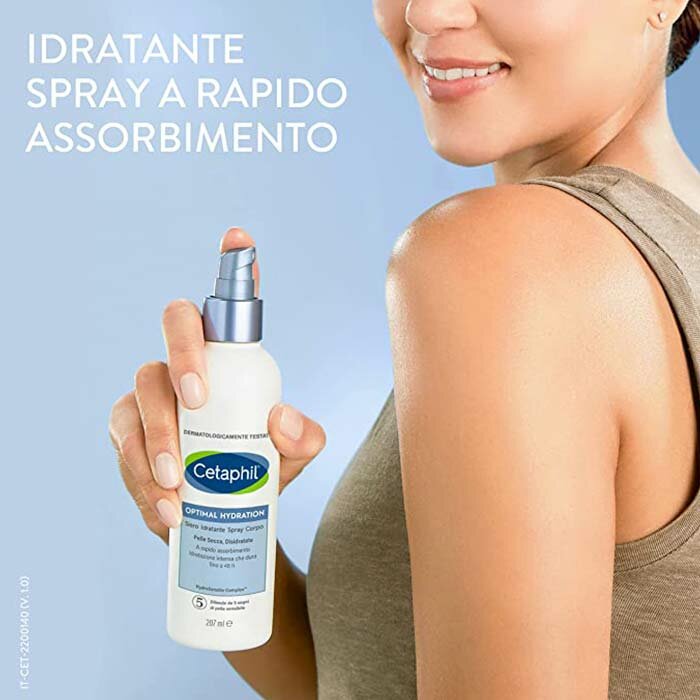 Cetaphil Optimal Hydration, Siero Idratante Spray Corpo 207 ml