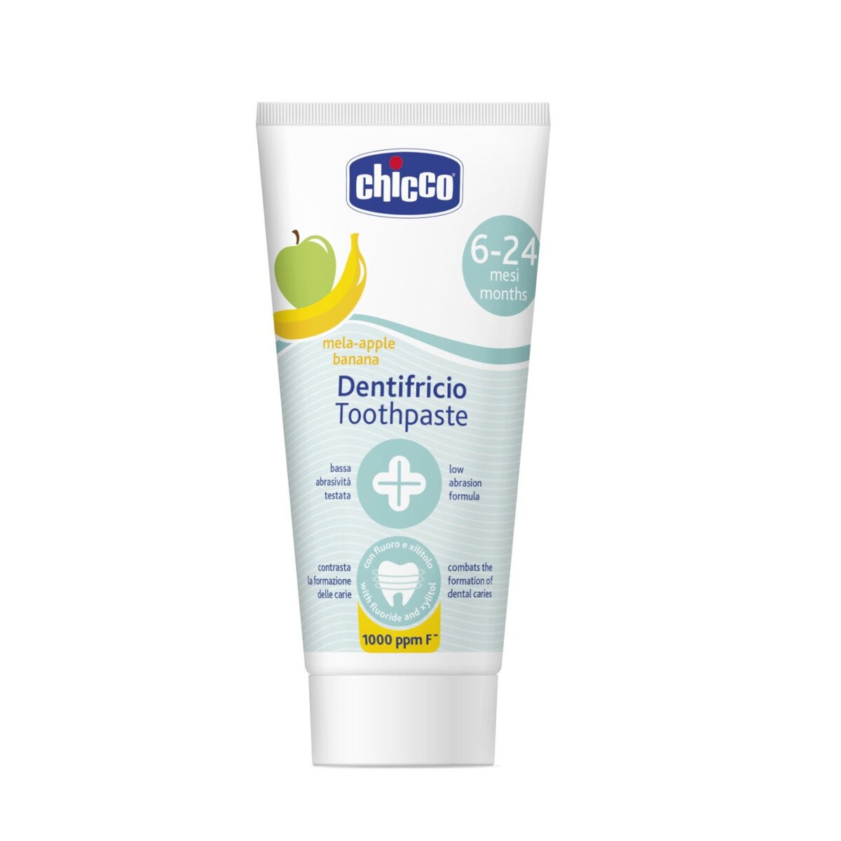 Chicco dentifricio 6-24 mesi gusto mela-banana con fluoro 50ml