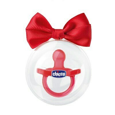 Chicco gommotto physio rosso silicone 12 mesi+ 1 pezzo