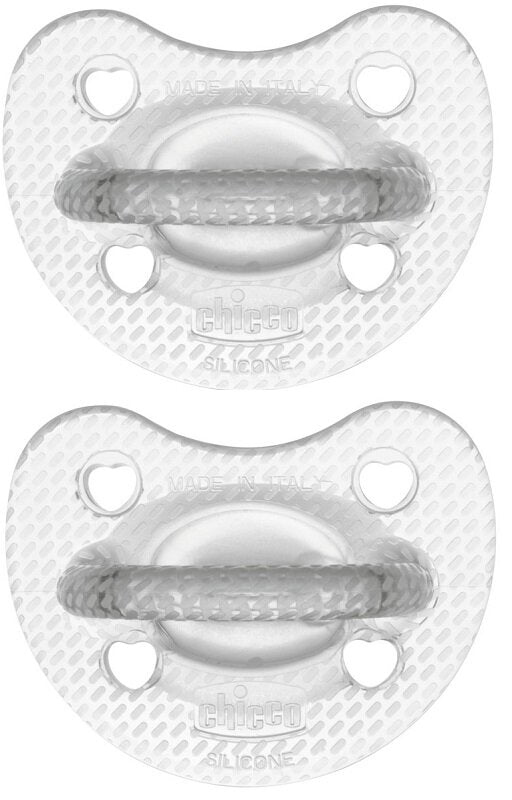 Chicco gommotto silicone crystal 2-6 mesi 2 pezzi