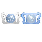 Chicco PHYSIOFORMA succhietto micro azzurro silicone 0-2 mesi 2 pezzi