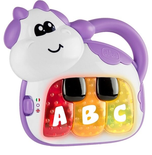 Chicco piano elettrico a forma di mucca giocattolo educativo +6 mesi