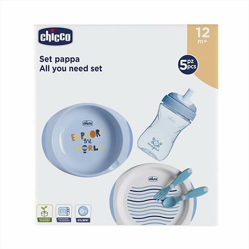 Chicco set pappa 12 mesi+ azzurro