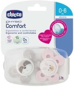 Chicco succhietto comfort girl silicone 6-16 mesi 1 pezzo