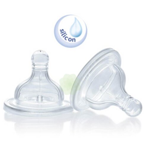 Chicco tettarella perfect 5 0m in silicone 1 foro 2 pezzi