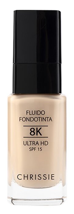 Chrissie 101 fluido fondotinta 8k ultra hd spf 15 30 ml