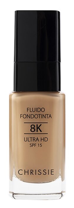 Chrissie 102 fluido fondotinta 8k ultra hd spf 15 30 ml