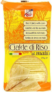 Cialde di riso e mais con sale bio 150 g