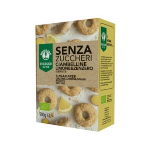 Ciambelline limone/zenzero senza zucchero 200 g
