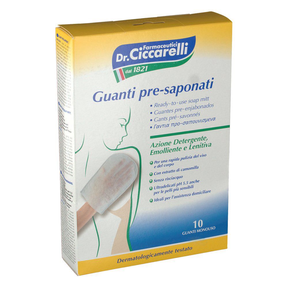 Guanto Presaponato Dr. Ciccarelli Senza Risciacquo Monouso 10 Pezzi