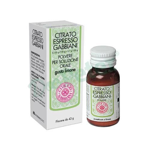 Citrato espresso gabbiani lassativo limone polvere 43 g