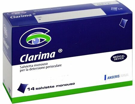 Clarima salviette oculari monouso 14 pezzi