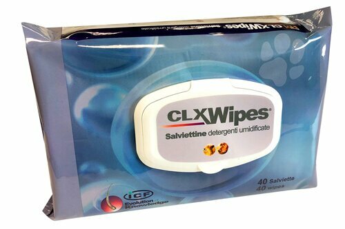 Clorexyderm Wipes, Salviettina per cani e gatti 40 Salviettine
