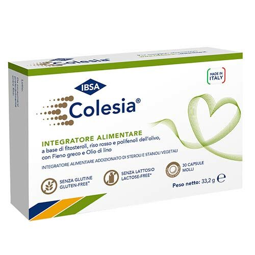 Colesia Integratore Colesterolo 30 Capsule Molli