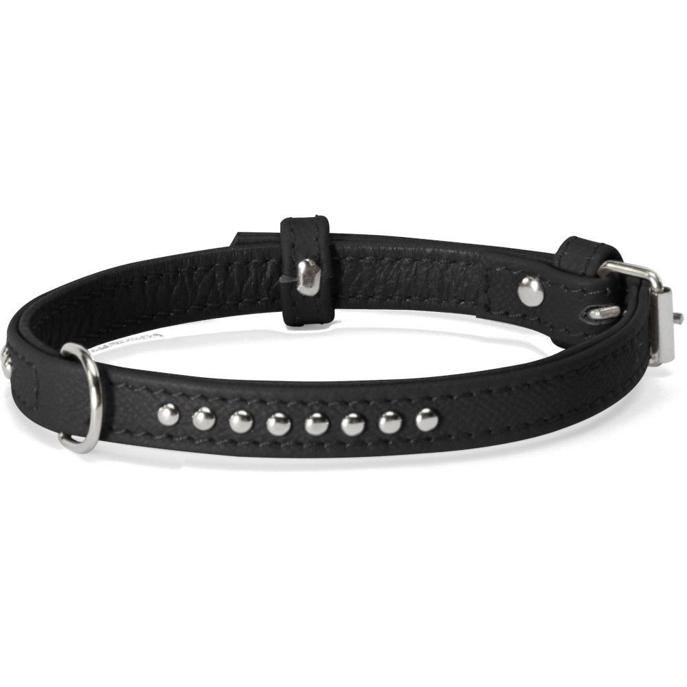 Collare con borchiette nero 15 x 450 mm