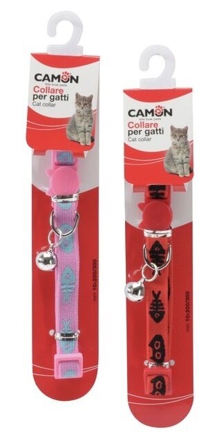 Collare gatti elasticizzato lisca con campanellino