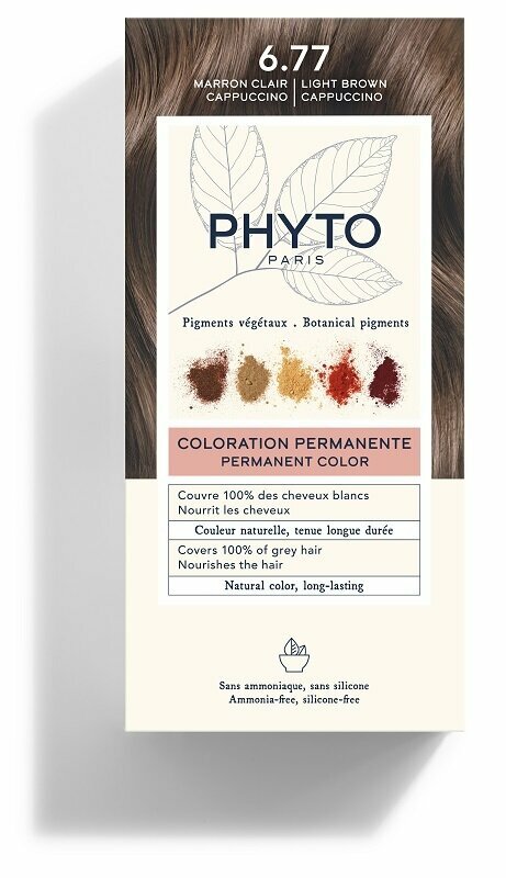 Color kit 6,77 marrone chiaro cappuccino 1 latte 50 ml + 1 crema 50 ml + 1 maschera 12 ml