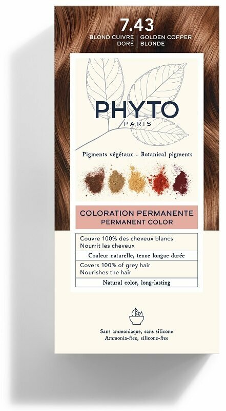 Color kit 7,43 biondo ramato dorato 1 latte 50 ml + 1 crema 50 ml + 1 maschera 12 ml