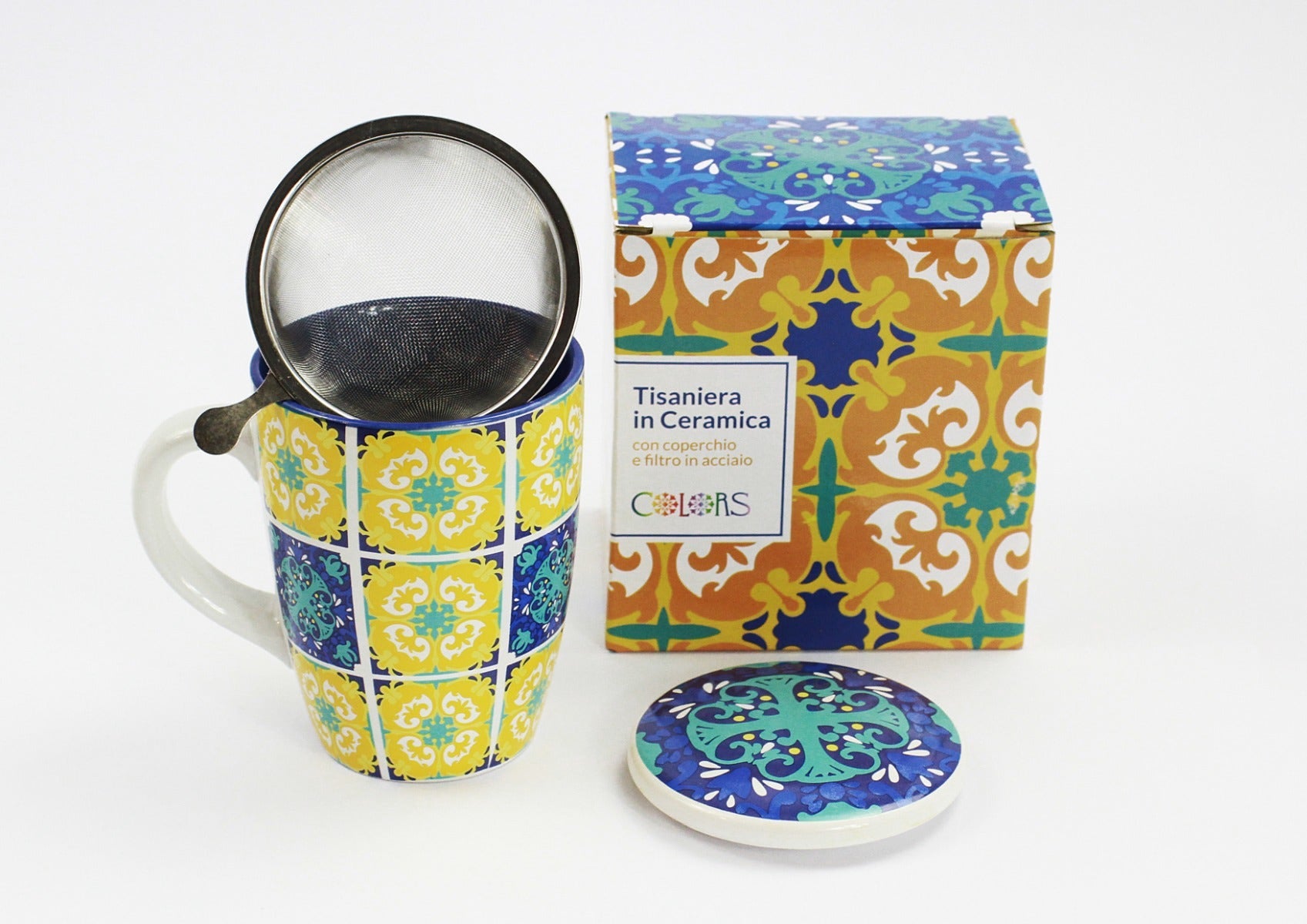 Colors tisaniera in ceramica deep