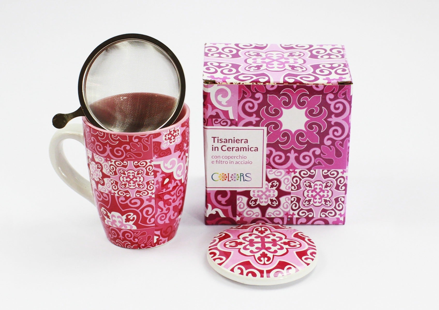 Colors tisaniera in ceramica lady lavander