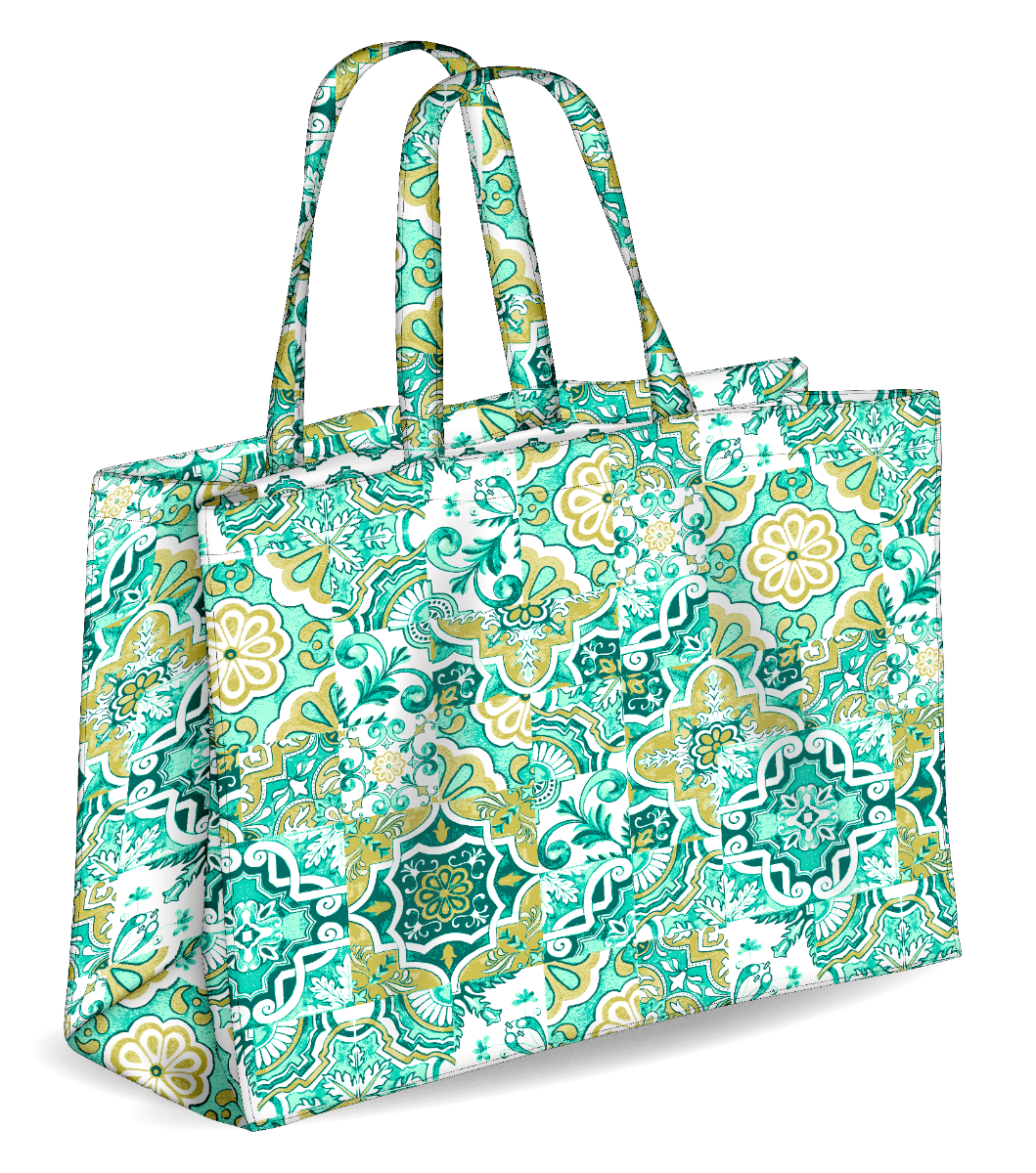 Colors tote bag green