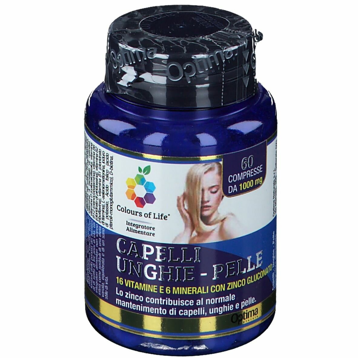 Colours of life capelli unghie pelle 60 compresse 1000 mg