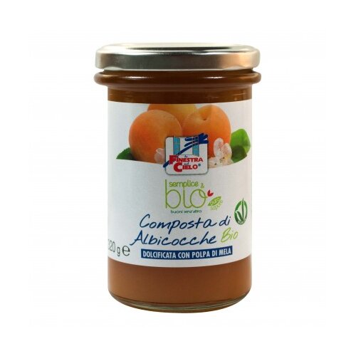Composta di albicocca con polpa di mela bio 320 g
