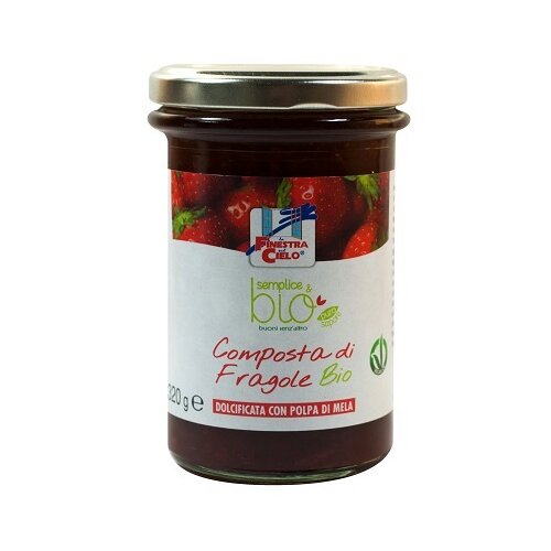 Composta di fragole con polpa di mela bio 320 g